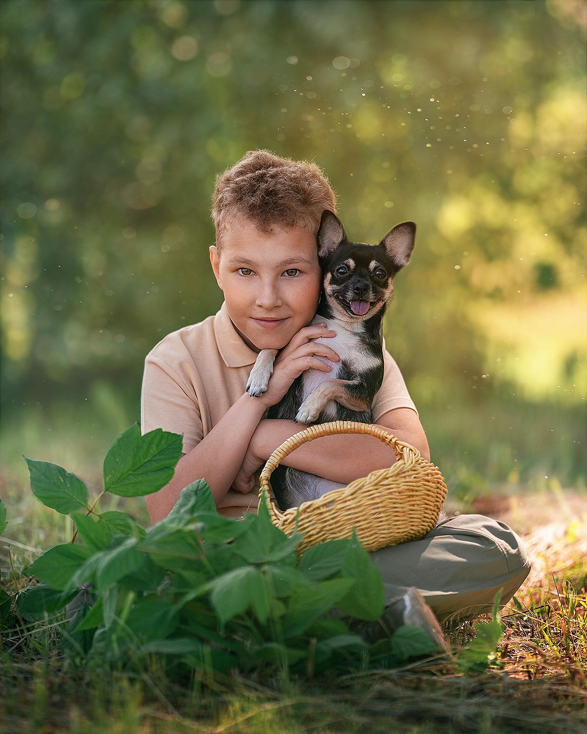 Съемка с животными. Детский, семейный и женский фотограф в Дубае Марина Петрова