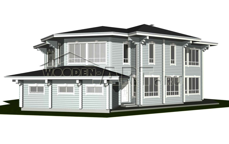 «Жуковка» 546 кв. м. Проекты деревянных домов