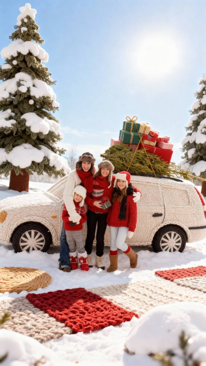 «Вязаный». Ekaterina Kiral — Visual Branding & AI Creation