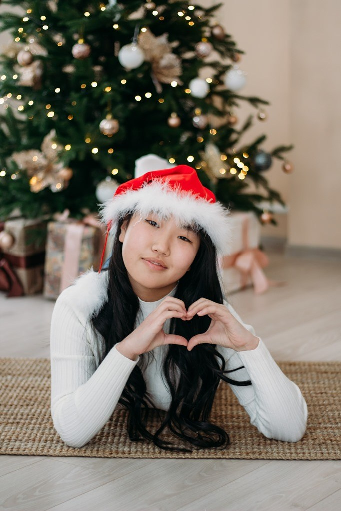 Школьники В Новогодней студии. Фотограф Бурятия. Печать фотокниг