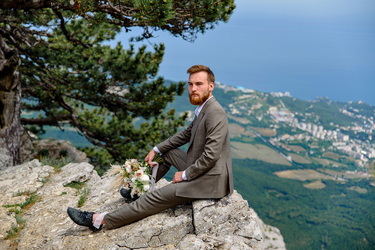 Фотосъемка свадьбы в горах Ай-Петри. Свадебный и семейный фотограф в Москве Светлана Зоткина