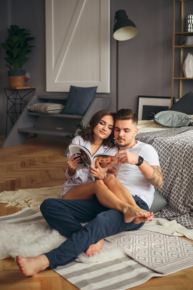 Фотосессия love story в студии. Свадебный и семейный фотограф в Москве Светлана Зоткина