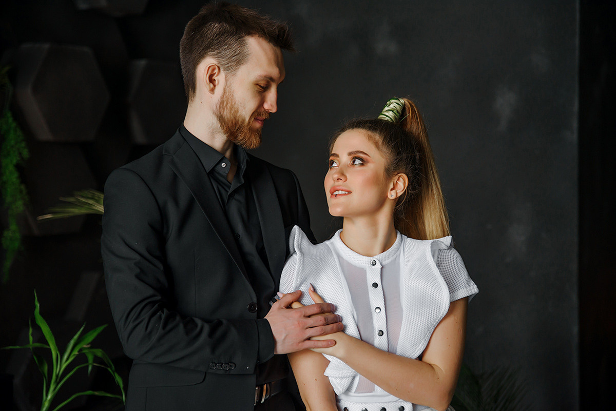 Студийная фотосессия помолвки. Свадебный и семейный фотограф в Москве Светлана Зоткина