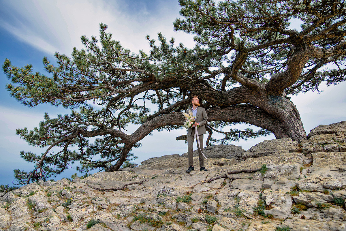 Фотосъемка свадьбы в горах Ай-Петри. Свадебный и семейный фотограф в Москве Светлана Зоткина