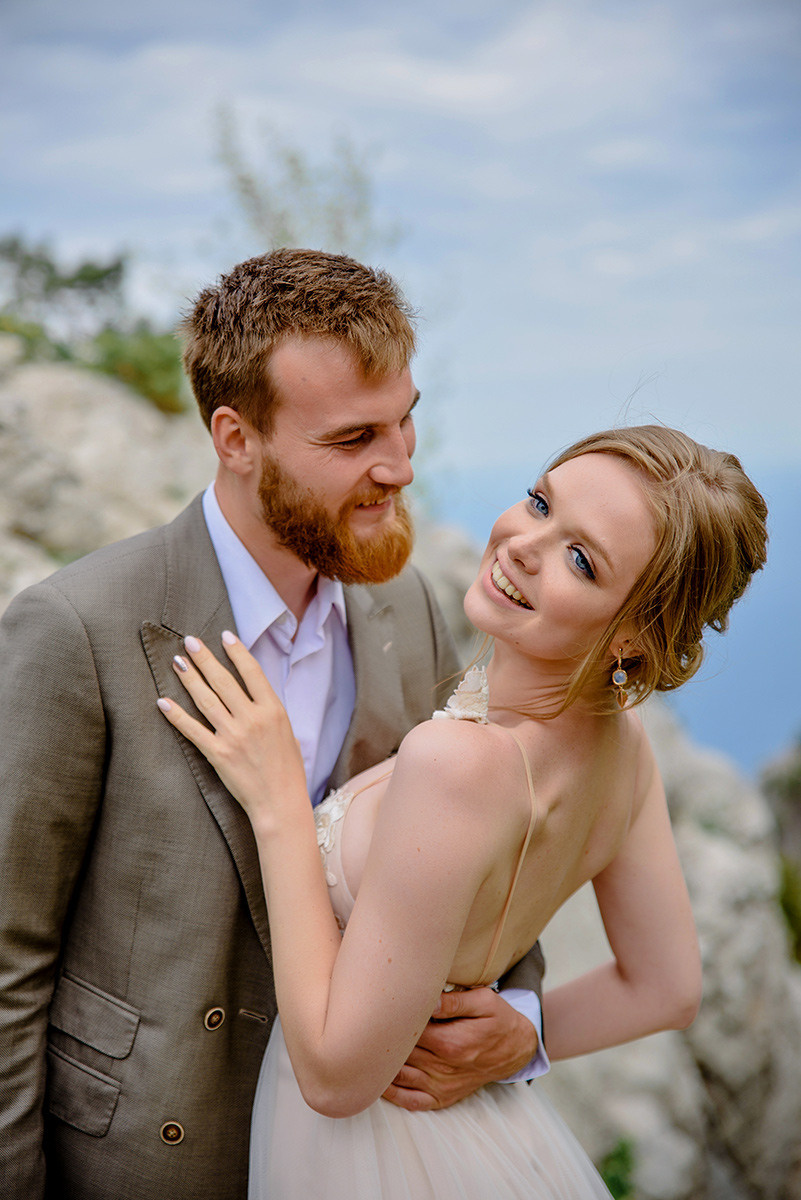 Фотосъемка свадьбы в горах Ай-Петри. Свадебный и семейный фотограф в Москве Светлана Зоткина