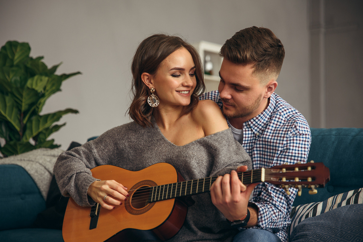 Фотосессия love story в студии. Свадебный и семейный фотограф в Москве Светлана Зоткина