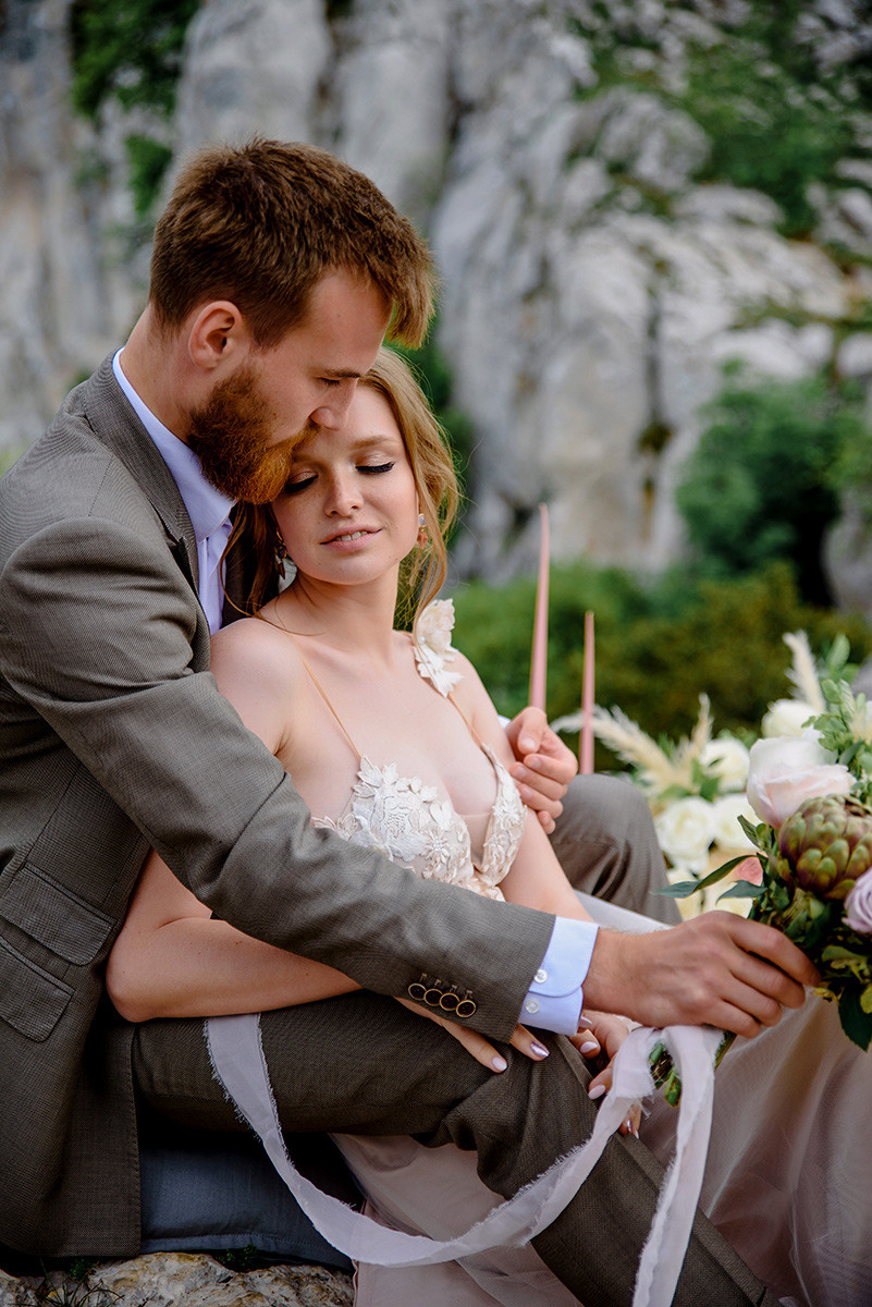 Фотосъемка свадьбы в горах Ай-Петри. Свадебный и семейный фотограф в Москве Светлана Зоткина