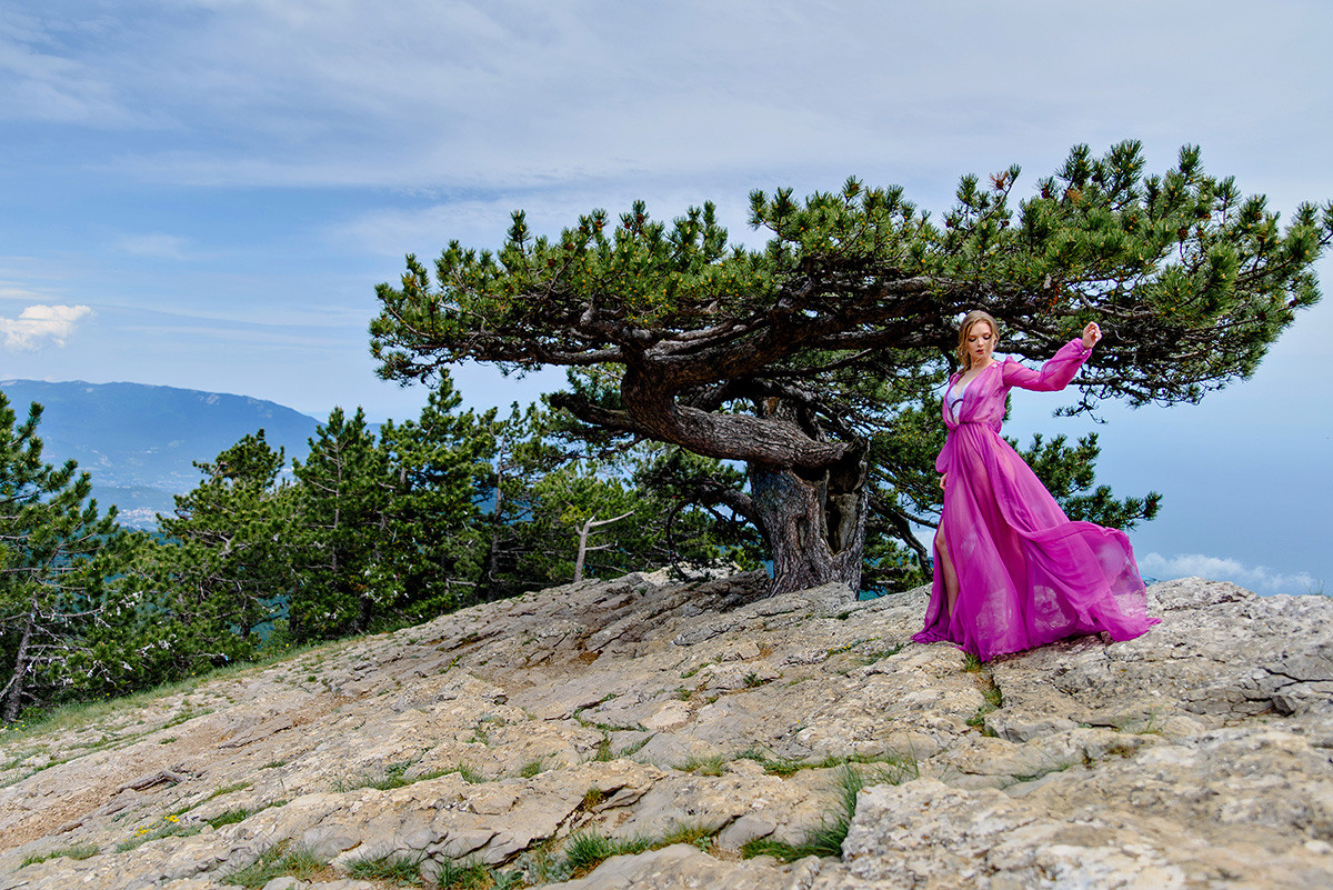 Фотосъемка свадьбы в горах Ай-Петри. Свадебный и семейный фотограф в Москве Светлана Зоткина
