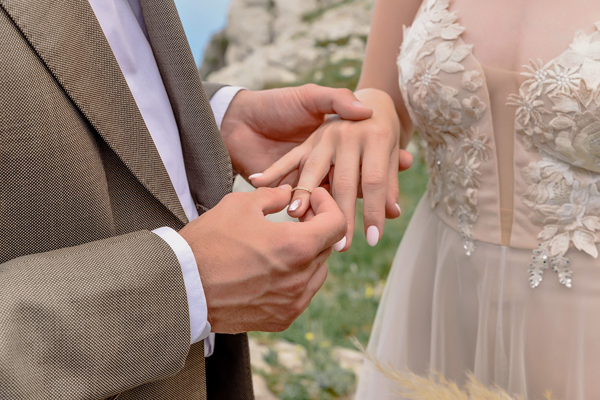 Фотосъемка свадьбы в горах Ай-Петри. Свадебный и семейный фотограф в Москве Светлана Зоткина