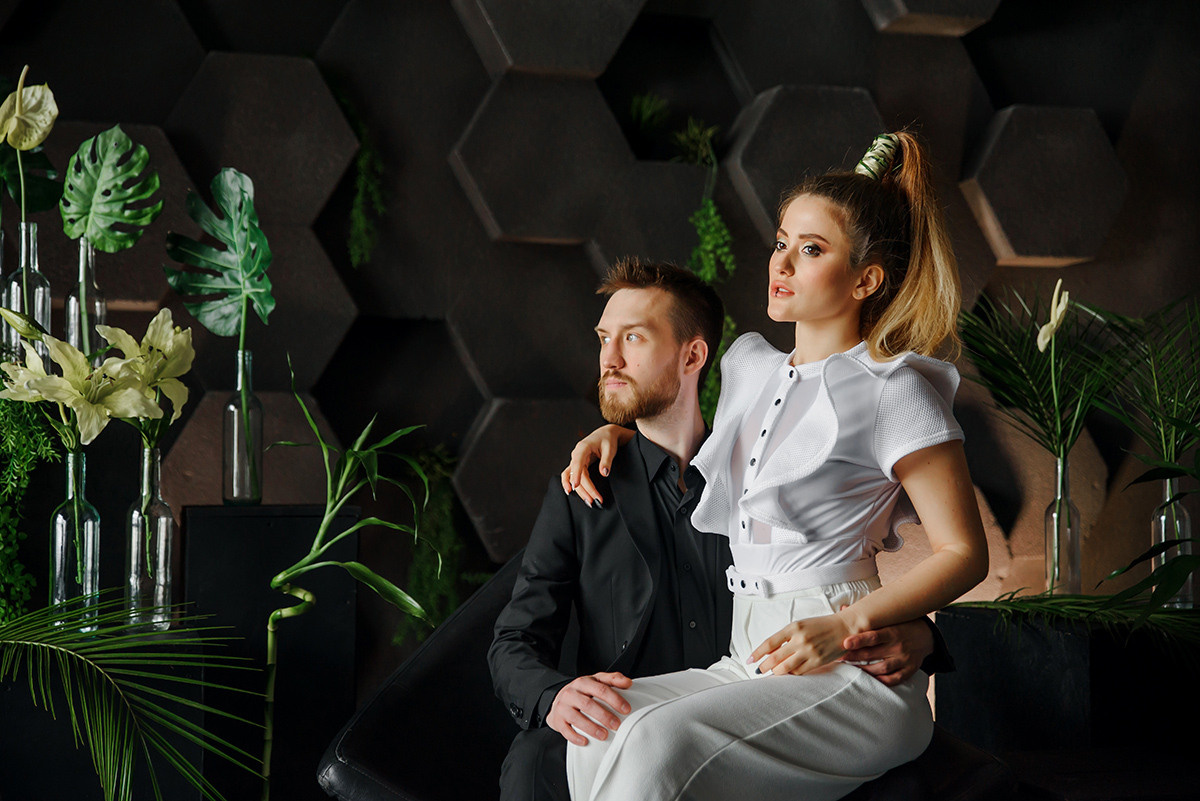 Студийная фотосессия помолвки. Свадебный и семейный фотограф в Москве Светлана Зоткина