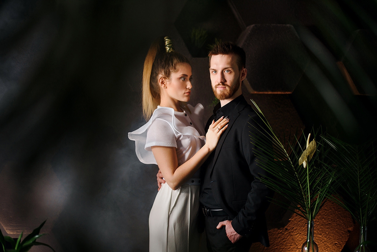 Студийная фотосессия помолвки. Свадебный и семейный фотограф в Москве Светлана Зоткина