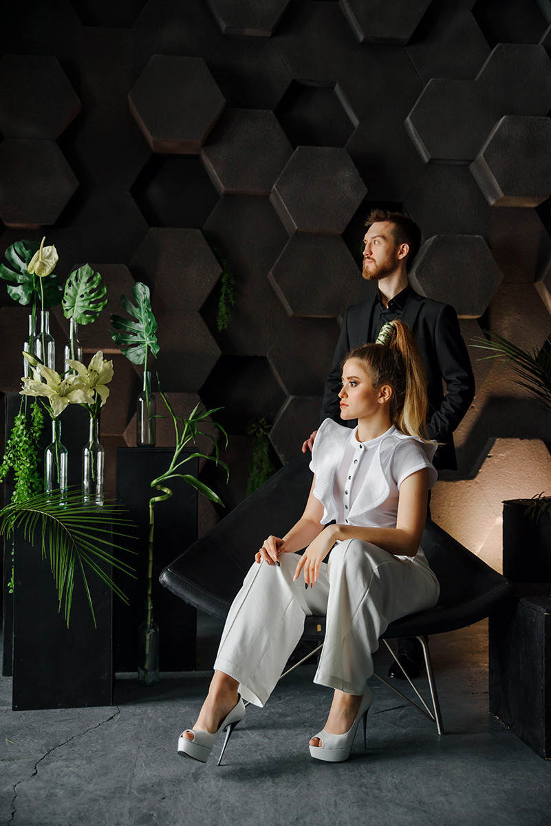 Студийная фотосессия помолвки. Свадебный и семейный фотограф в Москве Светлана Зоткина