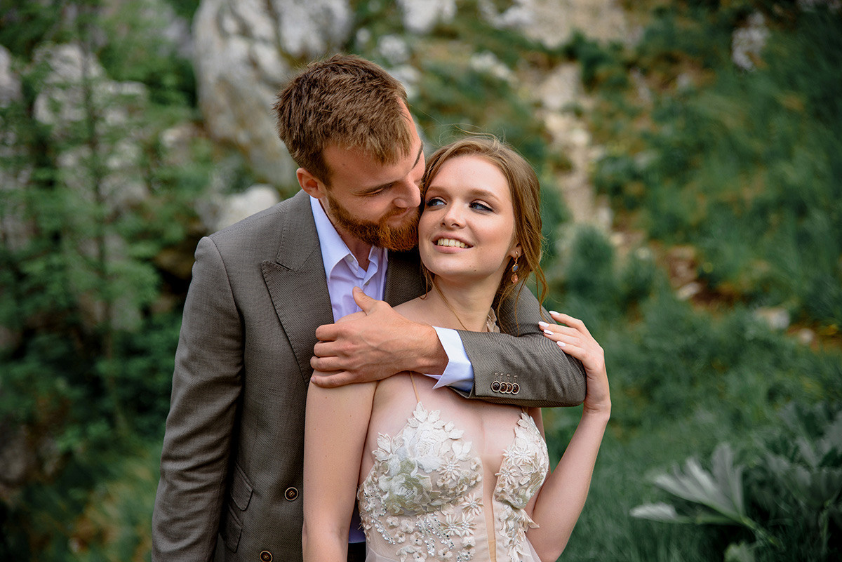 Фотосъемка свадьбы в горах Ай-Петри. Свадебный и семейный фотограф в Москве Светлана Зоткина