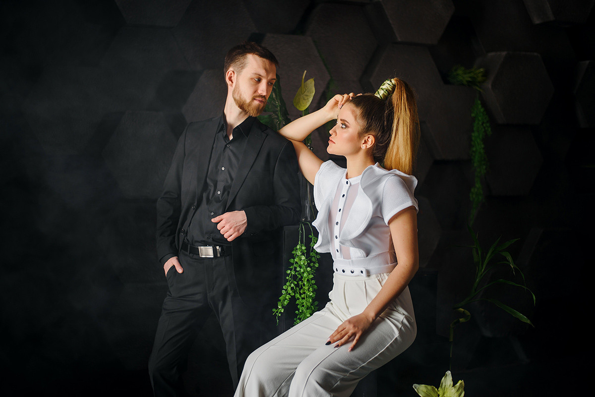 Студийная фотосессия помолвки. Свадебный и семейный фотограф в Москве Светлана Зоткина