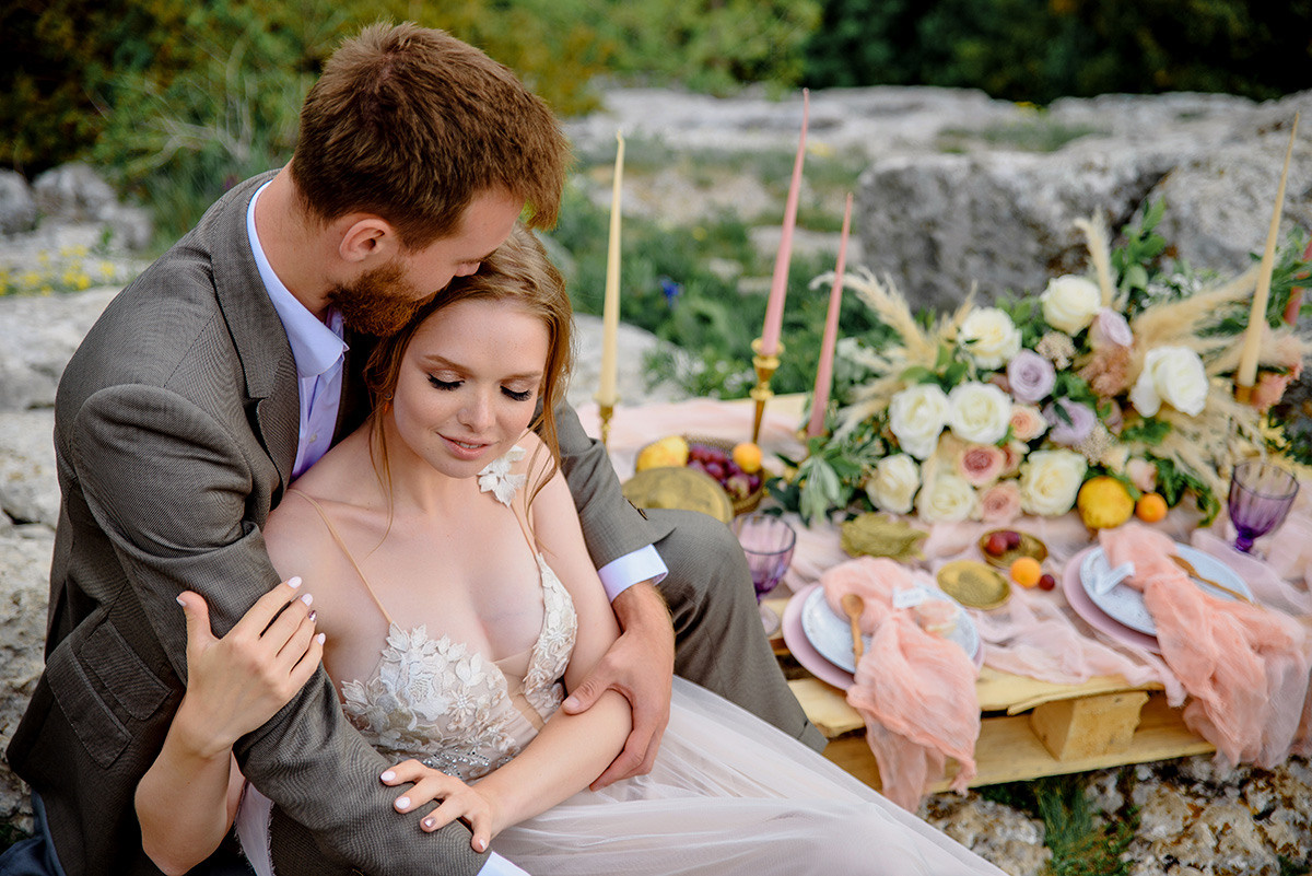 Фотосъемка свадьбы в горах Ай-Петри. Свадебный и семейный фотограф в Москве Светлана Зоткина