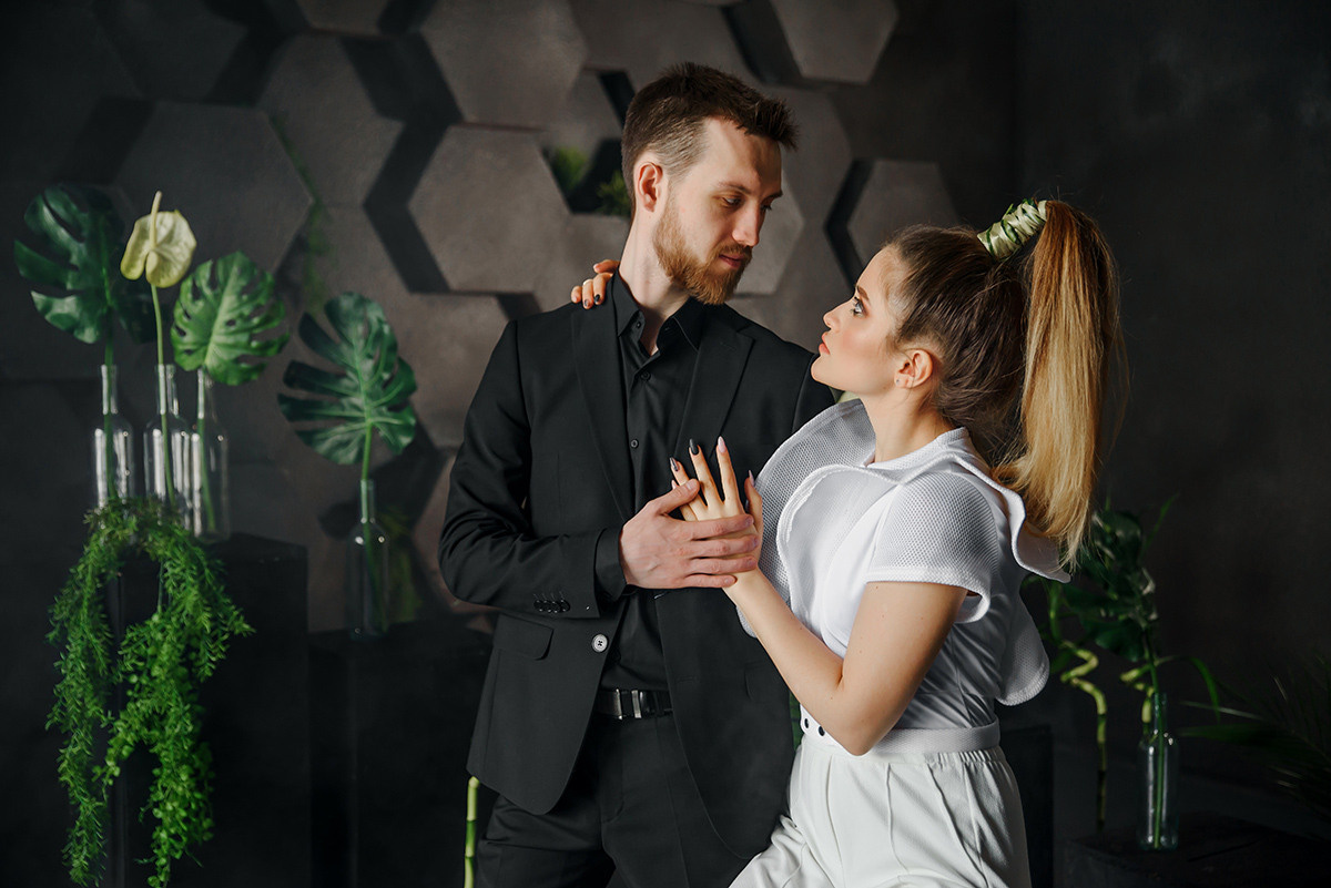 Студийная фотосессия помолвки. Свадебный и семейный фотограф в Москве Светлана Зоткина