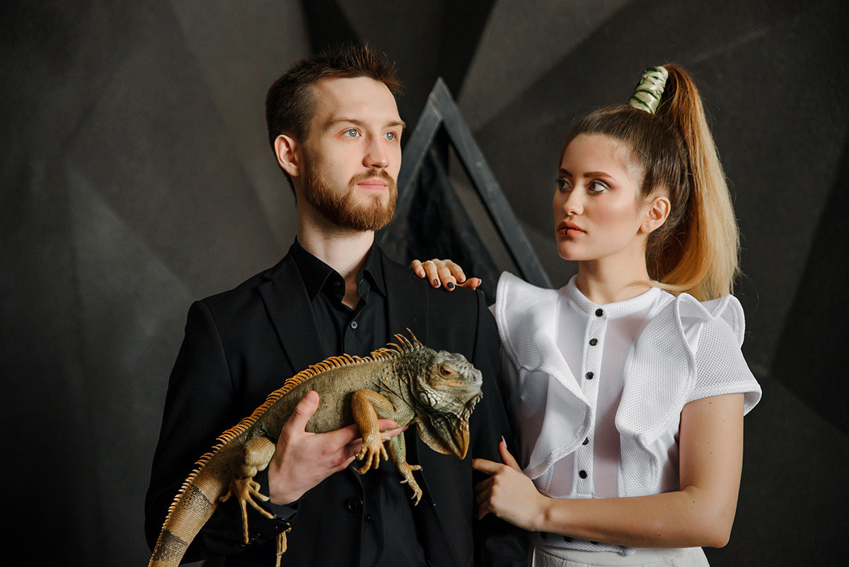 Студийная фотосессия помолвки. Свадебный и семейный фотограф в Москве Светлана Зоткина