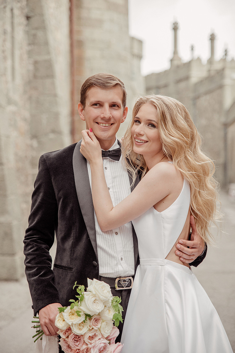 Стильная фотосессия свадьбы в Воронцовском парке. Свадебный и семейный фотограф в Москве Светлана Зоткина