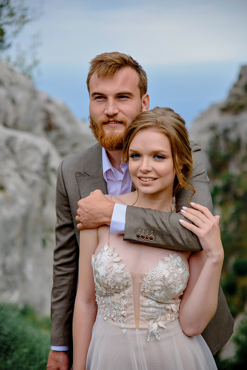 Фотосъемка свадьбы в горах Ай-Петри. Свадебный и семейный фотограф в Москве Светлана Зоткина