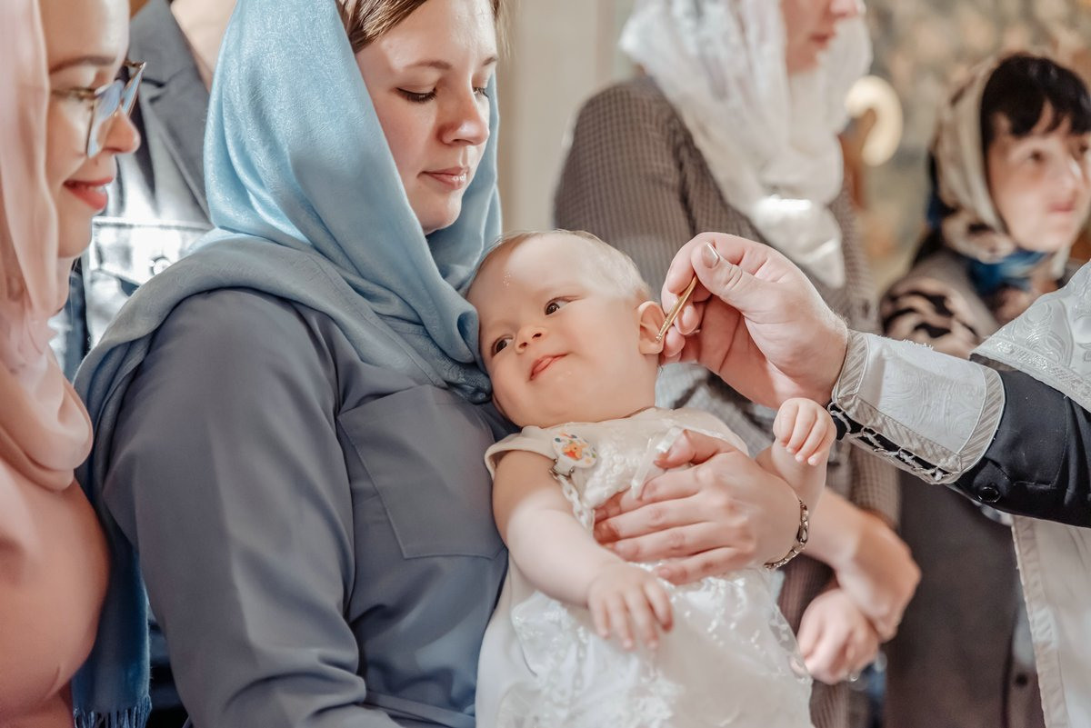 Крещение малыша. Свадебный и семейный фотограф в Москве Светлана Зоткина