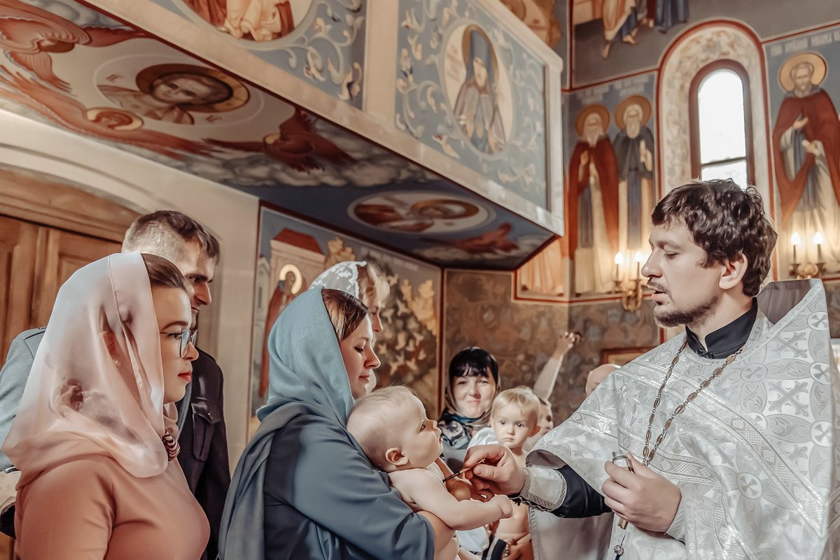 Крещение малыша. Свадебный и семейный фотограф в Москве Светлана Зоткина