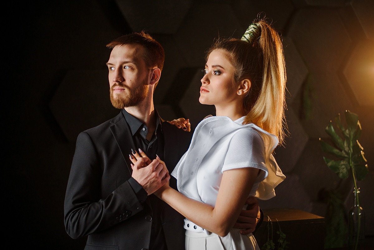 Студийная фотосессия помолвки. Свадебный и семейный фотограф в Москве Светлана Зоткина