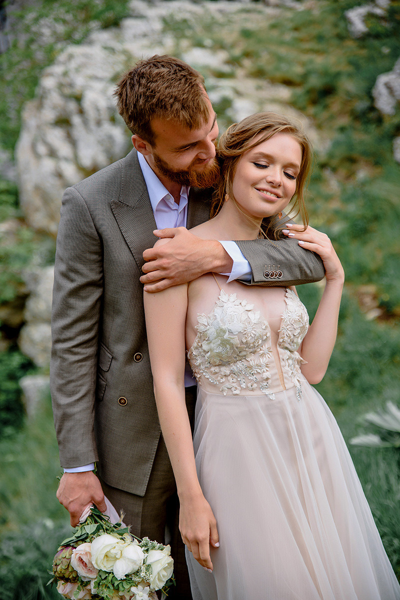 Фотосъемка свадьбы в горах Ай-Петри. Свадебный и семейный фотограф в Москве Светлана Зоткина