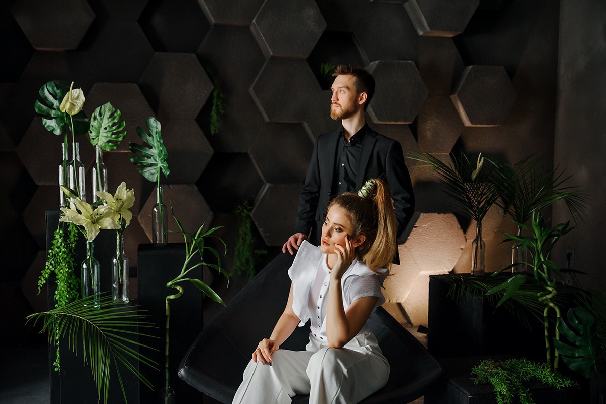 Студийная фотосессия помолвки. Свадебный и семейный фотограф в Москве Светлана Зоткина