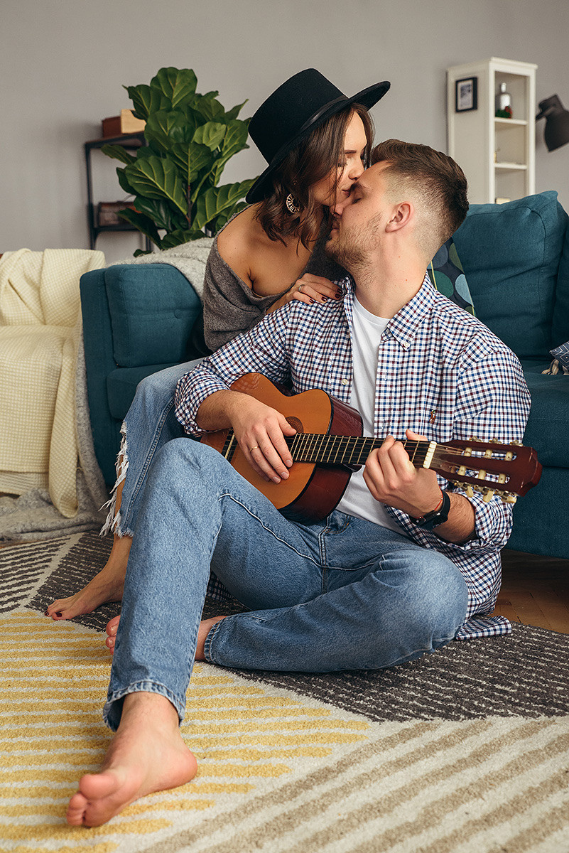 Фотосессия love story в студии. Свадебный и семейный фотограф в Москве Светлана Зоткина