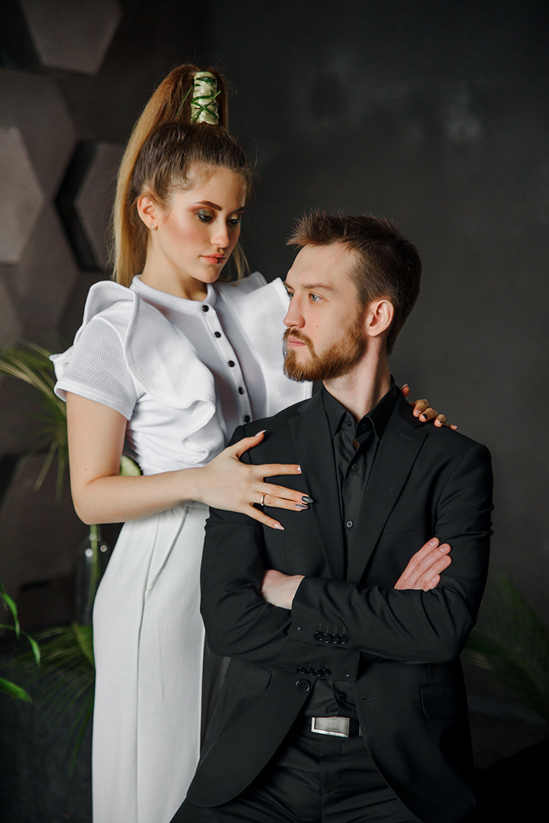 Студийная фотосессия помолвки. Свадебный и семейный фотограф в Москве Светлана Зоткина