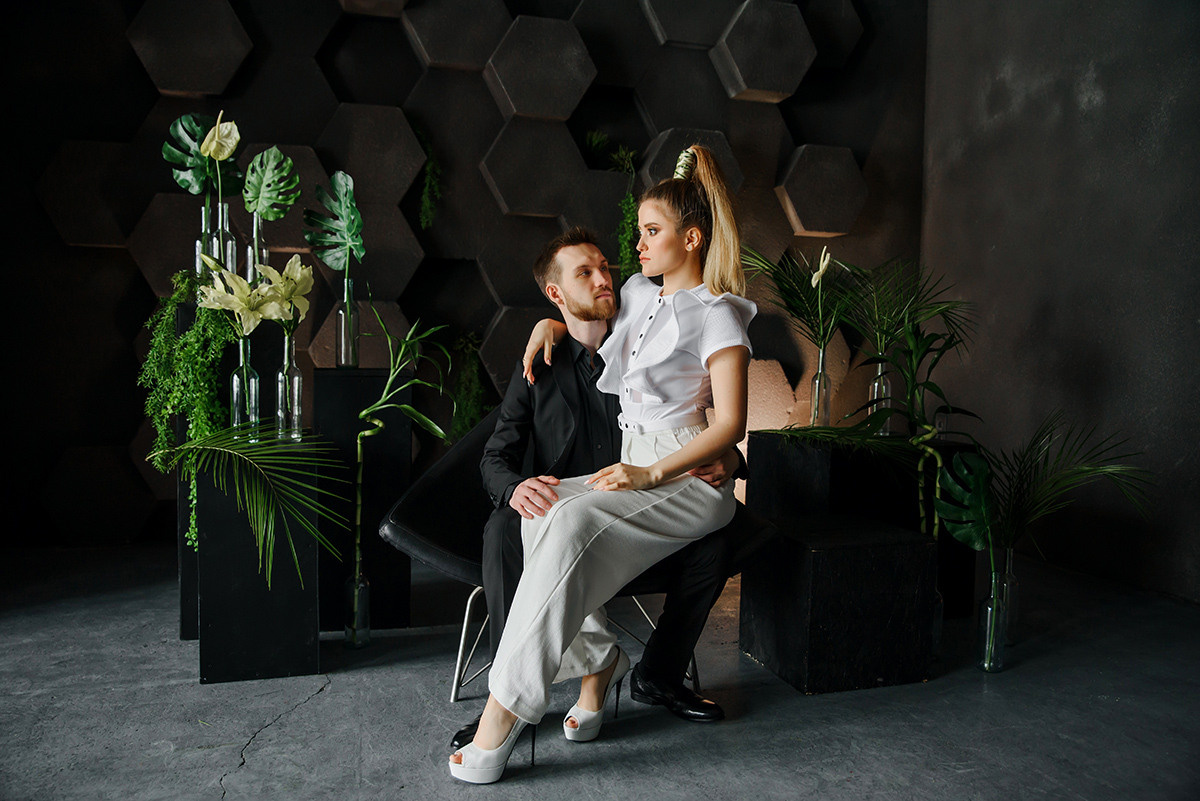 Студийная фотосессия помолвки. Свадебный и семейный фотограф в Москве Светлана Зоткина