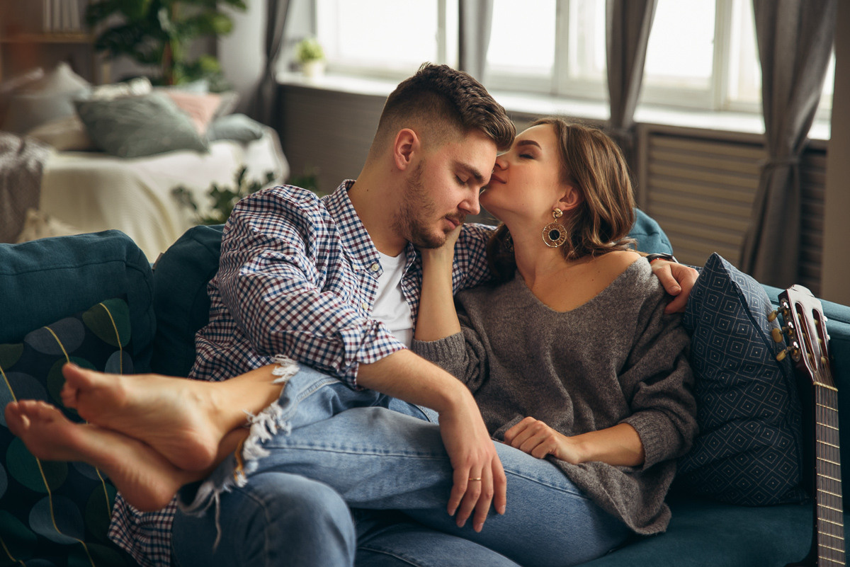 Фотосессия love story в студии. Свадебный и семейный фотограф в Москве Светлана Зоткина