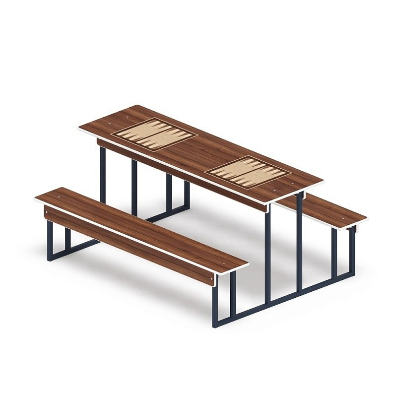 Нарды - Столик для взрослых - МФ 32.01.03-01 Габариты (ШхДхВ): 1850x1300x850 Зона безопасности, мм: 2850х2300