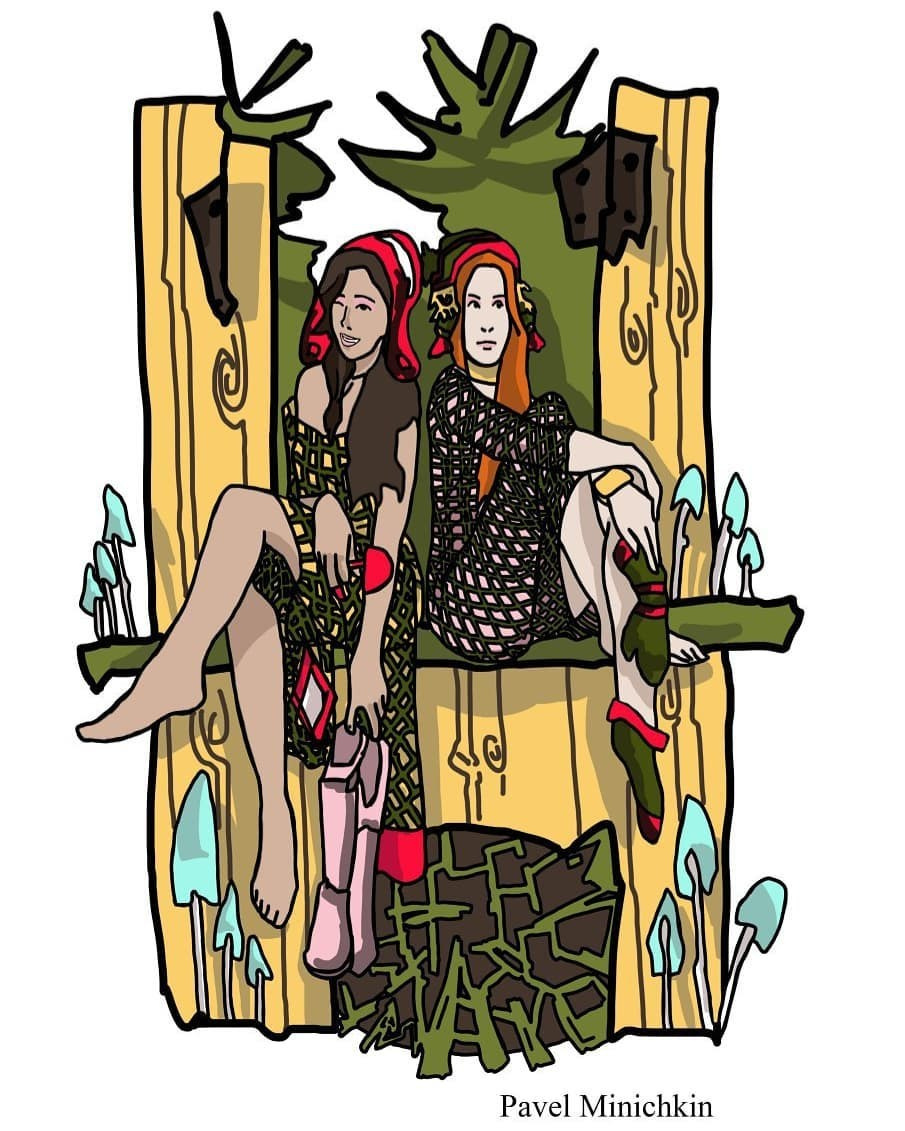 Миничкин Павел. Иллюстрация сказок финно-угров. Финно-угры.Компьютерная графика.