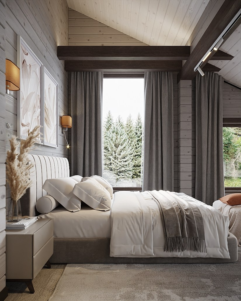 Дом из  бруса 250 м², Московская обл., к/п Гринвуд. Студия дизайна