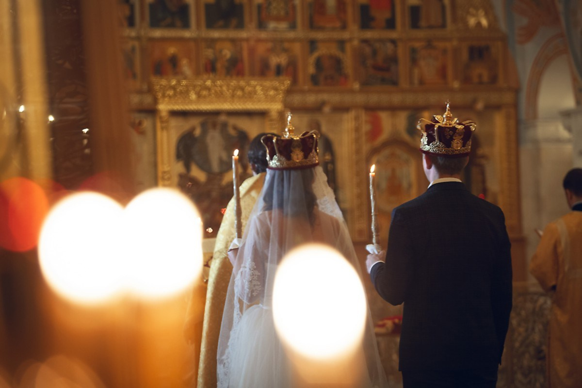 Венчание в главном Храме. Свадебный и репортажный фотограф в Москве и Московской области