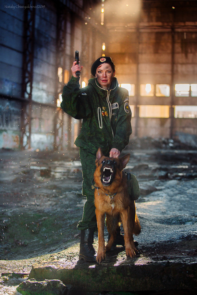 Боевая овчарка Рейн. Фотограф-анималист Наталия Чистюхина в г. Сосновый Бор и ЛО