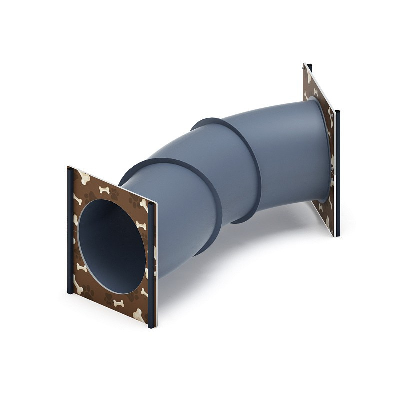 Тоннель для собак ПДС 011.2-01 Габариты (ШхДхВ): 2910х1740х1080 мм Зона безопасности, мм: 5910х4740