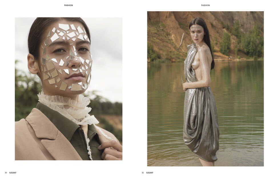 Shattered Glass for Elegant Magazine '16. Rischele