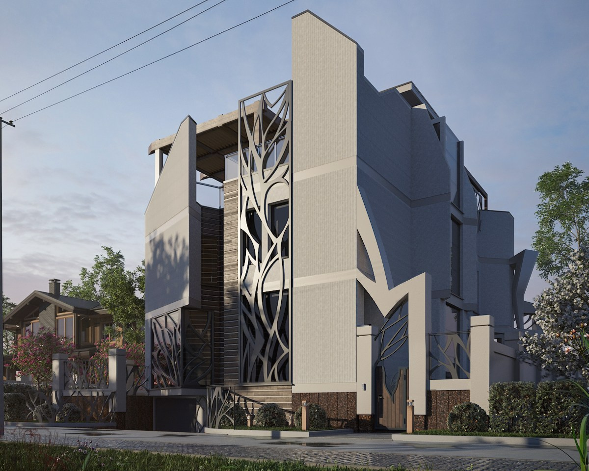 Проект частного дома в современном стиле в Звенигороде