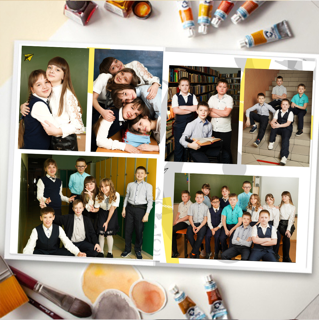 Примеры книг начальные классы. Школьная фотография Поповы