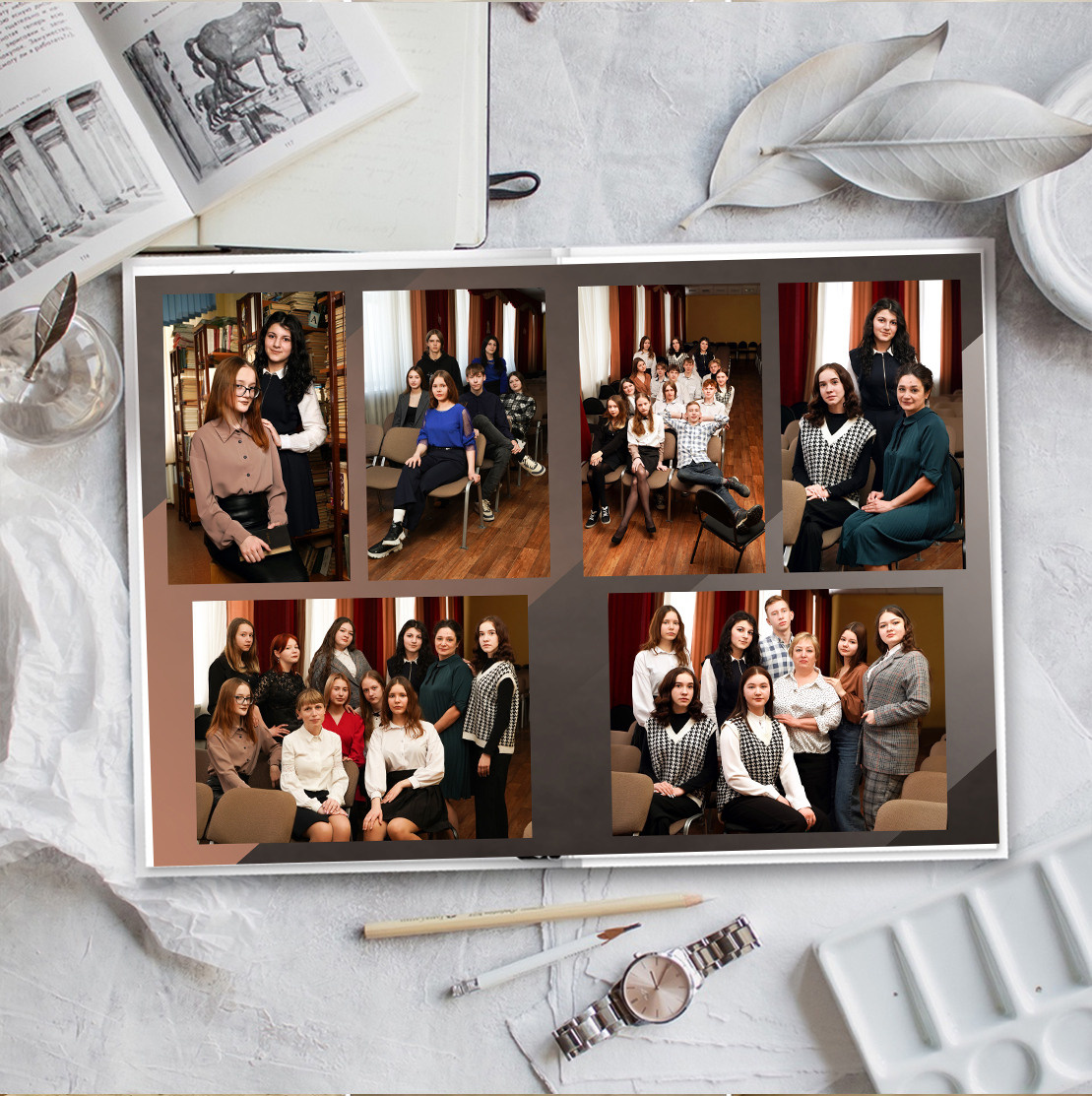 Дизайн старшие классы. Школьная фотография Поповы