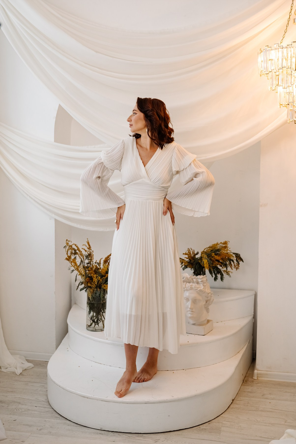 Виктория с мимозой. Свадебный и семейный фотограф в Санкт-Петербурге Елена Худякова