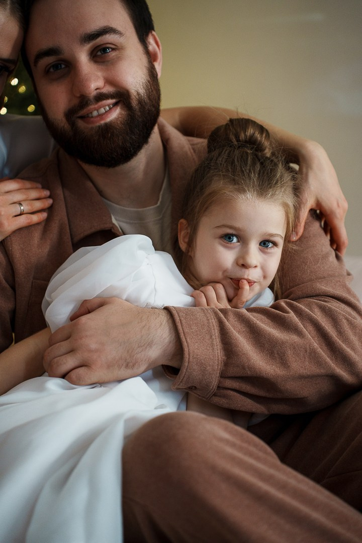 Семейная новогодняя фотосессия. Фотограф Дарья Едапина Новосибирск