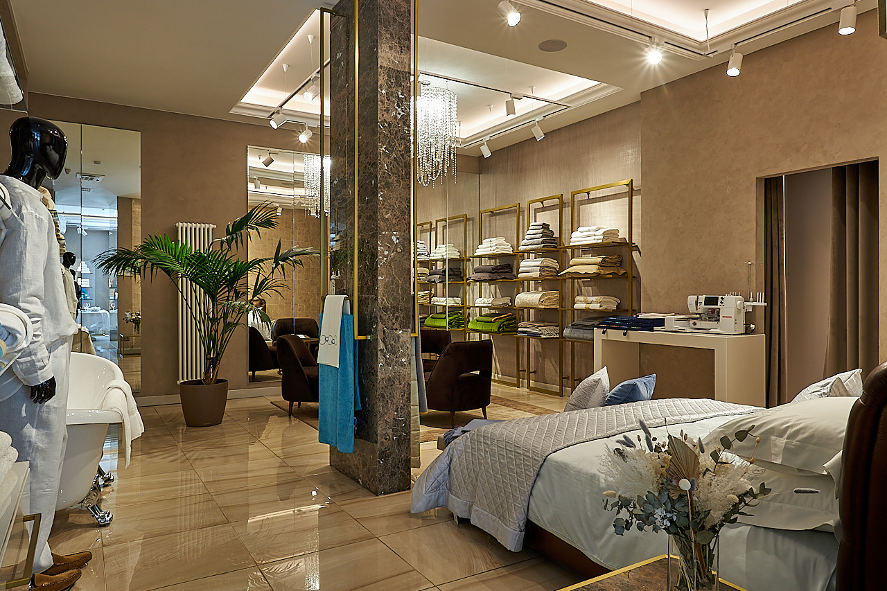 FRETTE — Бутик итальянского бренда текстиля и товаров для дома. Photographer — Maks Kudashkin