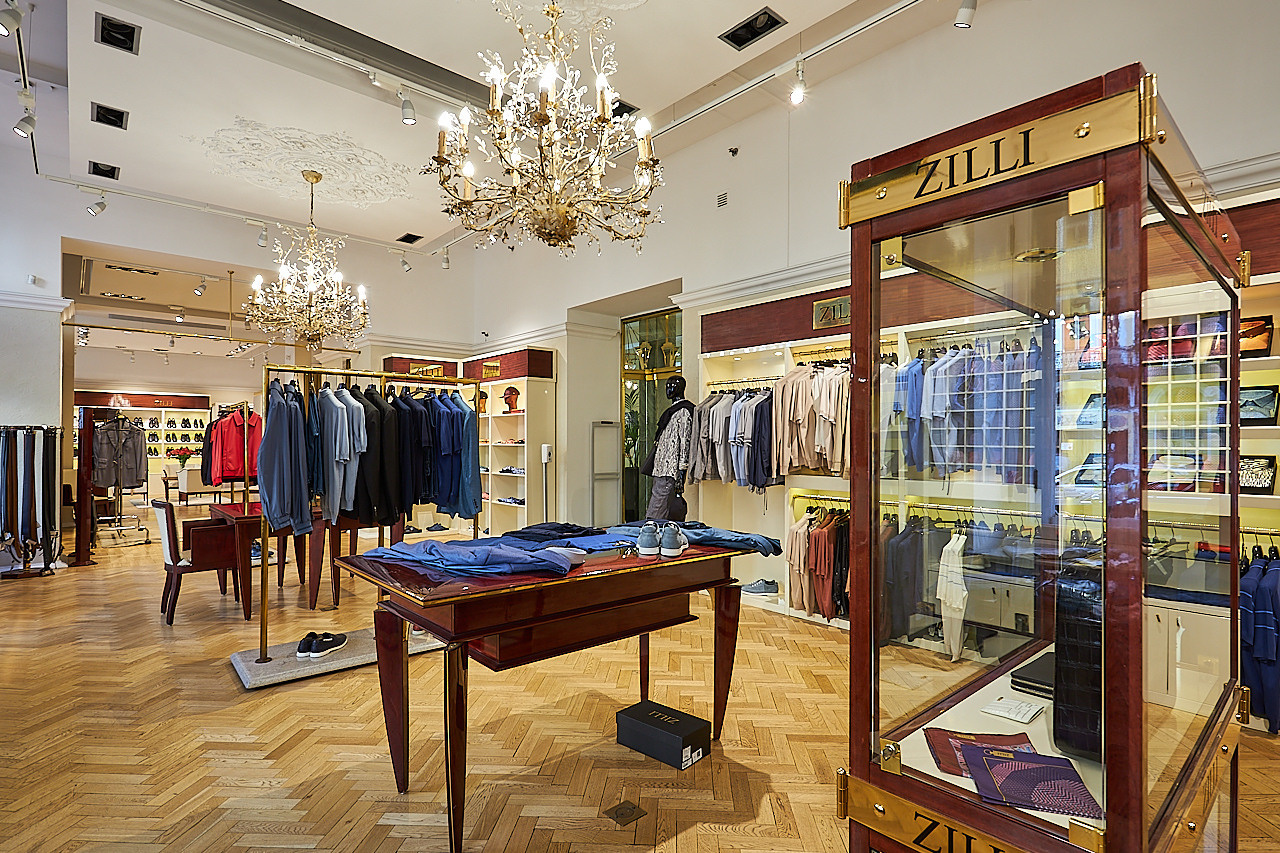 ZILLI — Бутик французского бренда мужской люксовой одежды. Photographer — Maks Kudashkin