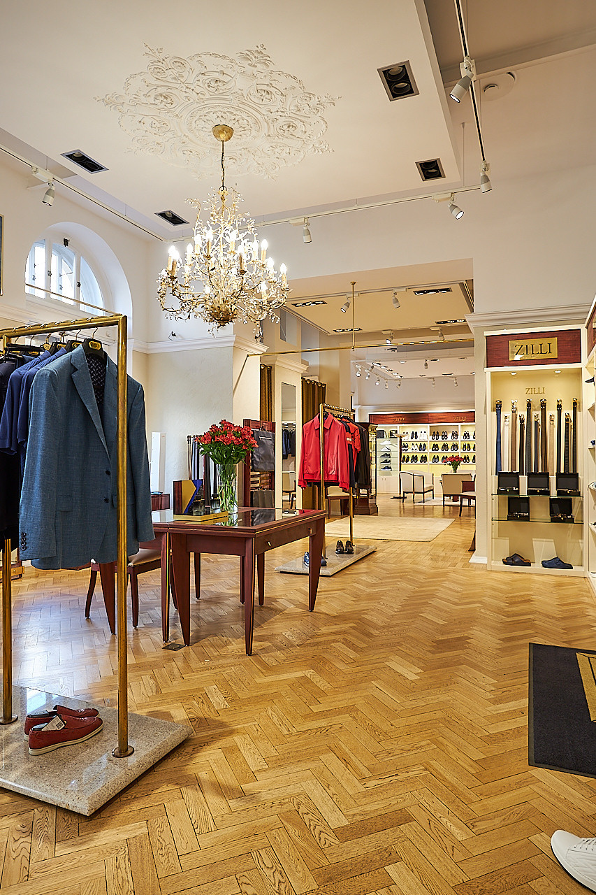 ZILLI — Бутик французского бренда мужской люксовой одежды. Photographer — Maks Kudashkin