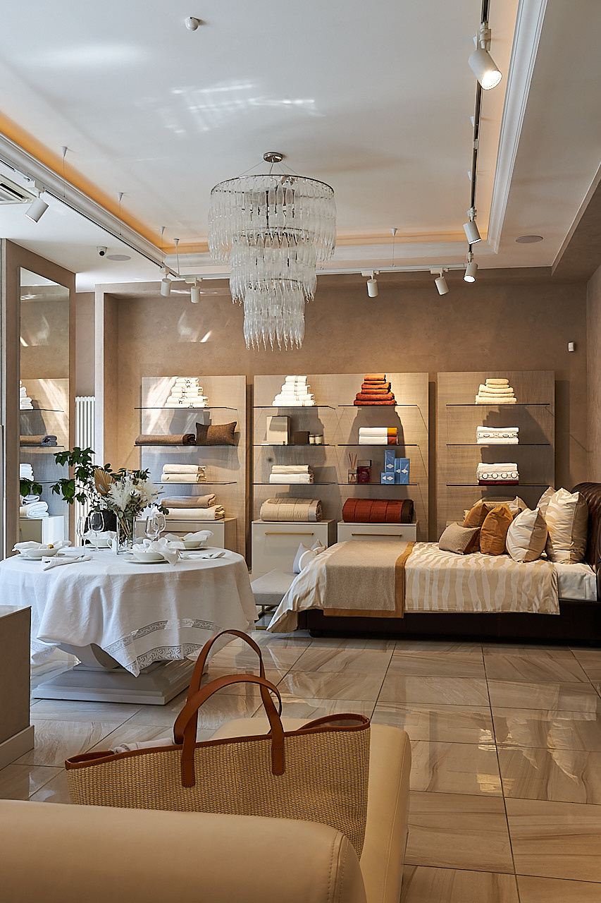 FRETTE — Бутик итальянского бренда текстиля и товаров для дома. Photographer — Maks Kudashkin