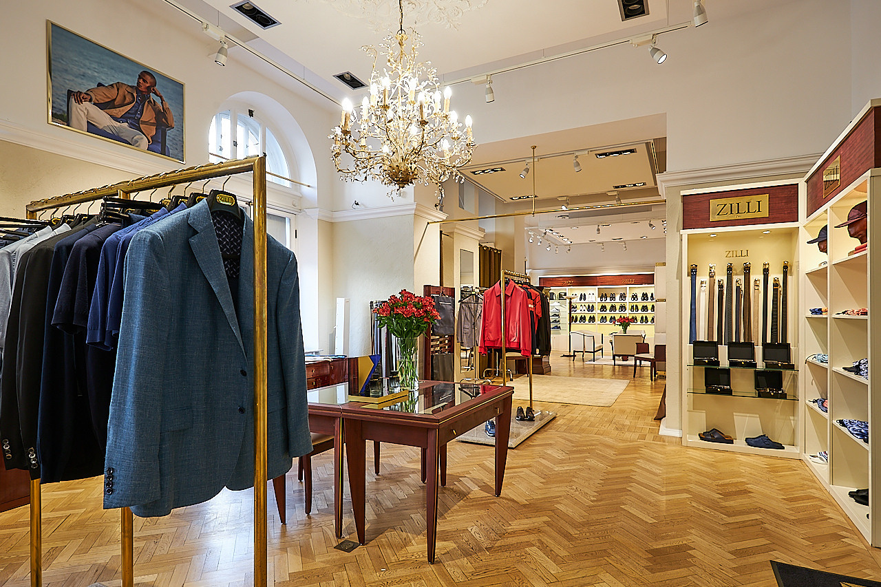 ZILLI — Бутик французского бренда мужской люксовой одежды. Photographer — Maks Kudashkin