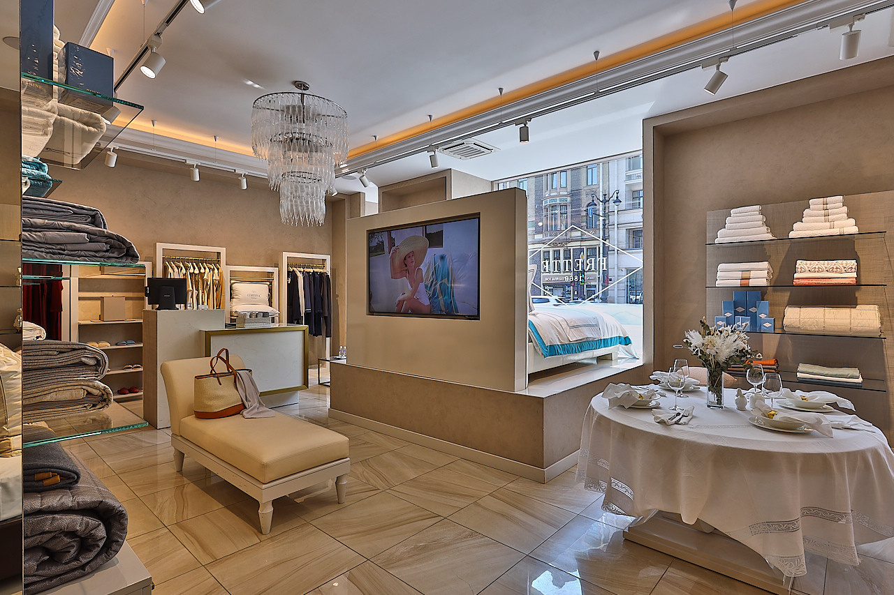 FRETTE — Бутик итальянского бренда текстиля и товаров для дома. Photographer — Maks Kudashkin